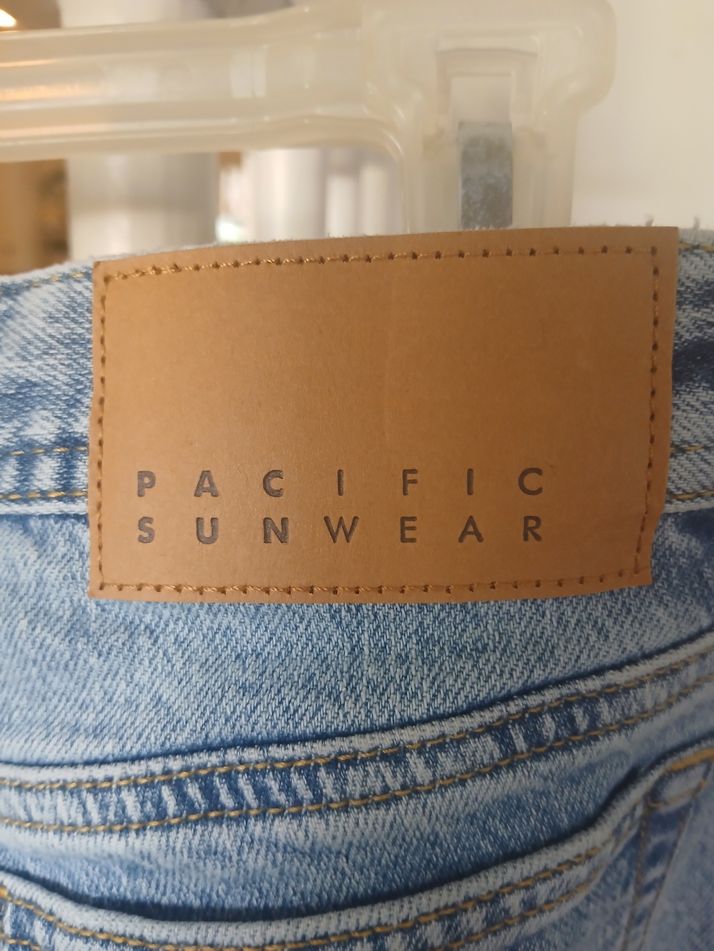 PacSun Women's Wide-Leg Jeans in Light Blue Denim - Picture 8 of 9